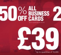 25% off flyers and half price business cards in July! 25% off flyers and half price business cards in July!