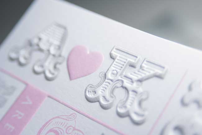 Embossed Business Cards