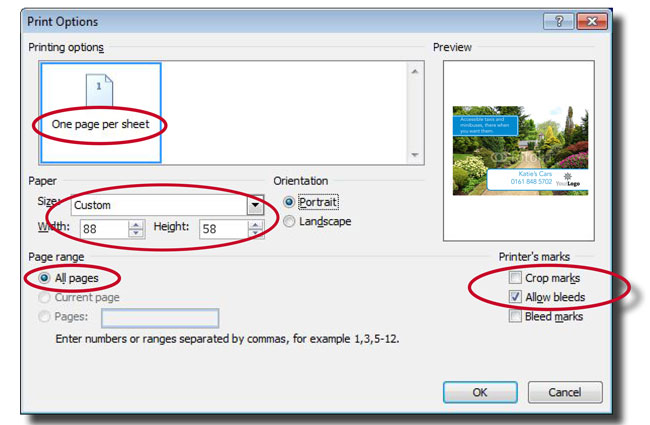 Creating print ready files from Microsoft Publisher