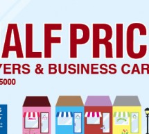 Celebrate Small Business Saturday with Half Price Flyers and Business Cards!
